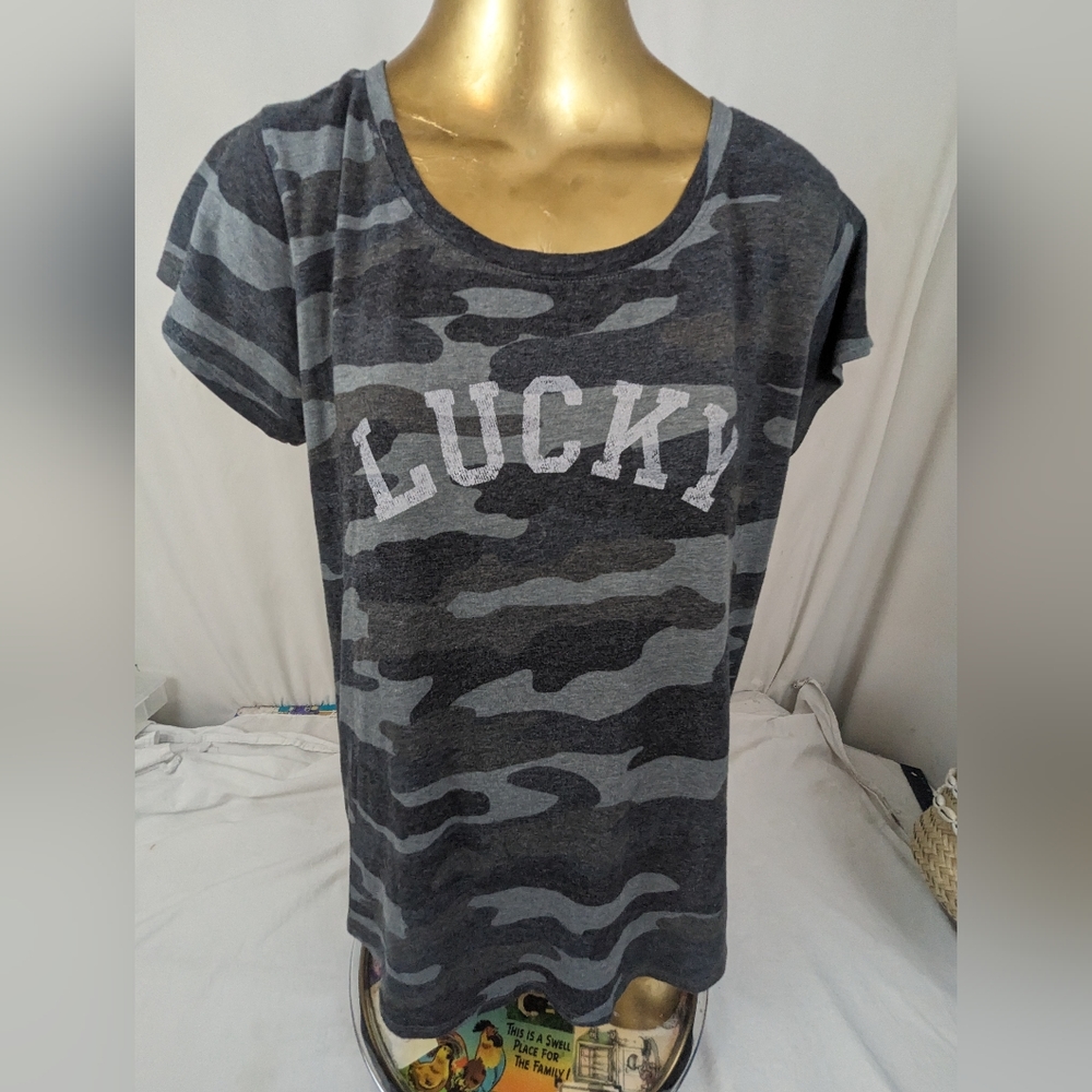 Lucky Brand Camo Tee Large